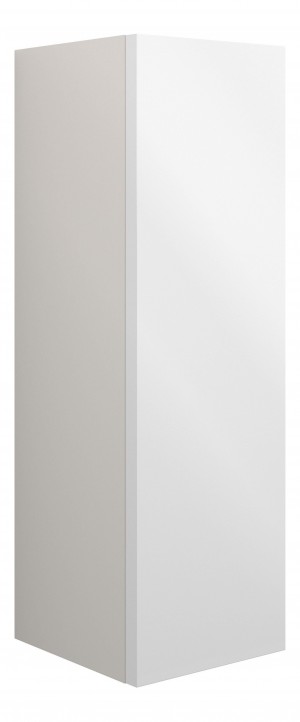 Adula Slim Base Unit 200mm (Single Door) White Gloss (Grey Cabinet) [PLUM110380]
