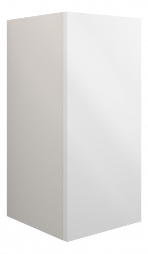 Adula Standard Base Unit 300mm (Single Door) White Gloss (Grey Cabinet) [PLUM110389]