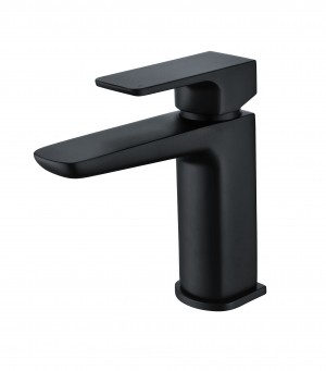 Benevento Mono Basin Mixer Tap with Waste Matt Black [PLUM105795]