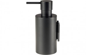 Bologna Wall Mounted Soap Dispenser Matt Black [PLUM101684]