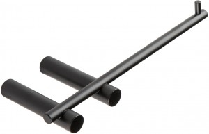 Bologna Toilet Roll Holder 190 x 70mm Matt Black [PLUM101686]