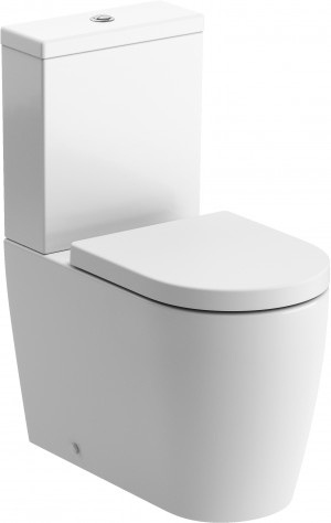 Cesena Rimless Comfort Height CC Closed Back WC Pan Cistern & Soft Close Seat [PLUM106143]