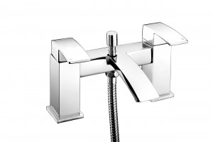 Cosenza Bath & Shower Mixer Tap with Hose Handset & Bracket Chrome [PLUM105690]