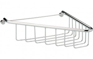 Este 1-Tier Corner Shower Caddy 210 x 188mm Chrome [PLUM101696]