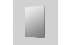 Favara Rectangular LED Mirror 700 x 500mm Battery-Operated [PLUM106249]