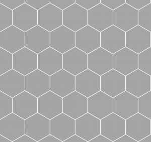 Fibo Urban Aqualock Wall Panel 2400 x 600mm (Hexagonal Effect 120x100mm) Medium Grey [DIWW0172]