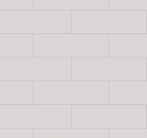 Fibo Urban Aqualock Wall Panel 2400 x 600mm (Brick Effect 300x100mm) White Silk [DIWW0158]