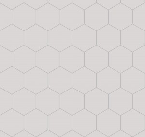 Fibo Urban Aqualock Wall Panel 2400 x 600mm (Hexagonal Effect 120x100mm) White Silk [DIWW0154]