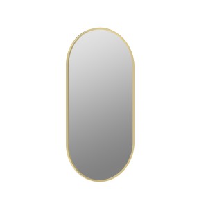 Isso Oblong Mirror 800 x 400mm Brushed Brass [PLUM106265]