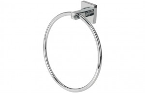 Lecce Towel Ring 205mm Chrome [PLUM101689]