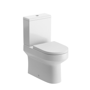 Lodi Rimless Close Coupled Closed Back WC Pan Cistern & Soft Close Seat [PLUM101513]