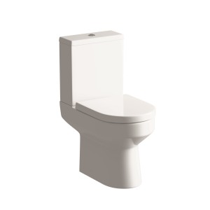 Lodi Rimless Close Coupled Open Back WC Pan Cistern & Soft Close Seat [PLUM1914]