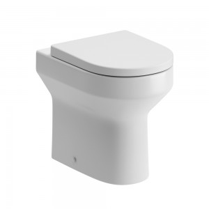 Lodi Rimless Comfort Height Back-To-Wall WC Pan & Soft Close Seat [PLUM101517]