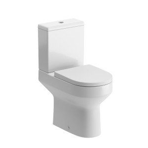 Lodi Rimless Comfort Height CC Open Back WC Pan Cistern & Soft Close Seat [PLUM101515]