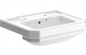 Salerno Semi-Recessed Basin 500 x 450mm White [PLUM106133]