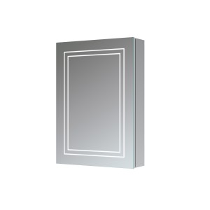 Sassari Front-Lit LED Mirror Cabinet (Single Door) 500mm [PLUM106299]
