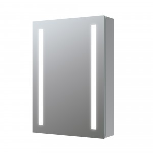 Subiaco Front-Lit LED Mirror Cabinet (Single Door) 500mm [PLUM106297]