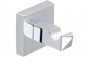 Verbania Robe Hook (Single) Chrome [PLUM101672]