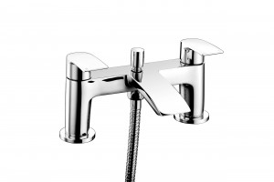 Verona Bath & Shower Mixer Tap with Hose Handset & Bracket Chrome [PLUM105749]