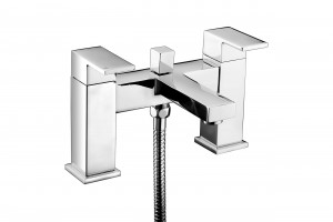Zocca Bath & Shower Mixer Tap with Hose Handset & Bracket Chrome [PLUM105739]