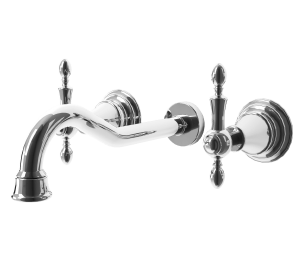 Utopia Regent 3 Hole Wall Mounted Basin Mixer [BRS00104]