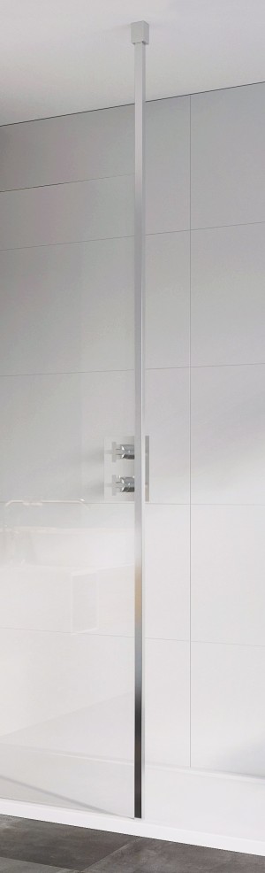 Roman Wetrooms Square Floor to Ceiling Brace Kit 2700mm Brushed Nickel [RF2C8KITSQN] [BRACE KIT ONLY - PANELS NOT INCLUDED]