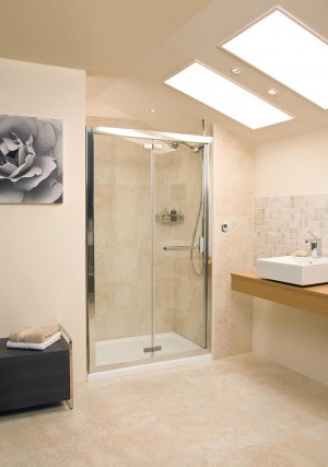 Roman Embrace Bi-Fold Door Inward Opening 760mm [EV7613S] [SIDE PANEL NOT INCLUDED]