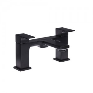 Roper Rhodes T393203 Metric Deck Mounted Bath Filler with Click Waste - Matt Black