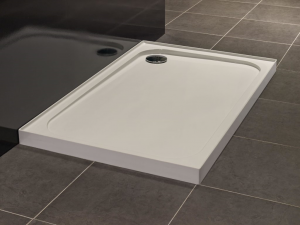 Merlyn Rectangular Shower Tray with 4 Upstands 1000x800mm White [S108RTUP]
