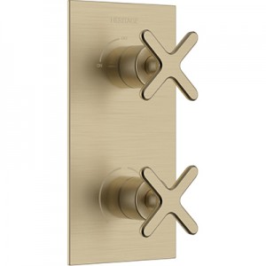 Heritage Salcombe 1 Outlet 2 Handle Concealed Thermostatic Valve
