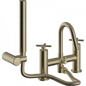 Heritage Salcombe Bath Shower Mixer - Brushed Brass [TSACBB02]