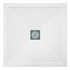 TM UK Symmetry Anti-Slip Square Shower Tray 900mm White [SAS0900SQ]