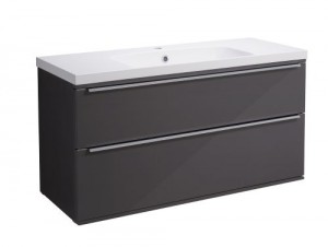 Roper Rhodes Scheme 1000 Wall Hung Vanity Unit - Dark Clay [SCH1000D.GD] [BASIN NOT INCLUDED]