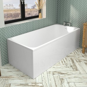 Eastbrook 42.0061 Malin Single Ended Bath 1800 x 700mm (440mm depth) 5mm Acrylic (Bath Panels NOT Included)