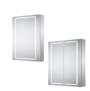 Sensio SE30194C0 Sonnet Illuminated Single Door Mirror Cabinet 500x700mm
