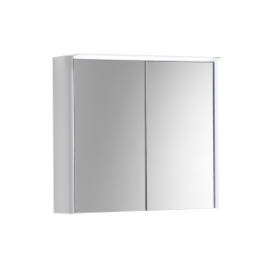 Imex Ceramics SU60TDMCWG Suburb Two Door Mirror Cabinet Light & Socket 600mm White Gloss