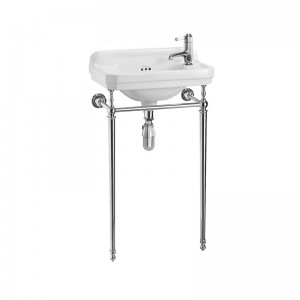 Burlington T21ACHR Basin Wash Stand (for 510mm Cloakroom Basin) Chrome (Basin NOT Included)