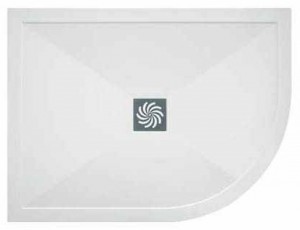 TM UK Symmetry Right Hand Offset Quadrant Shower Tray 1000x800mm White [T251000X800QRH]