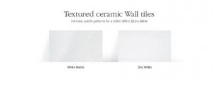 Utopia Textured Effect Wall Tiles - White Matrix - Pk 1.13m2 [T0800004]