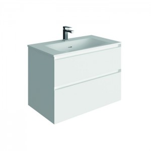 Tissino Mozzano Basin Unit 800mm Matt White (Basin NOT Included) [TMZ-102-MW]