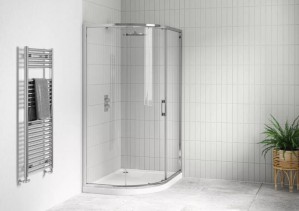 Tissino Rivelo Quadrant Shower (Single Door) 800mm Chrome [TRV-101-CP]