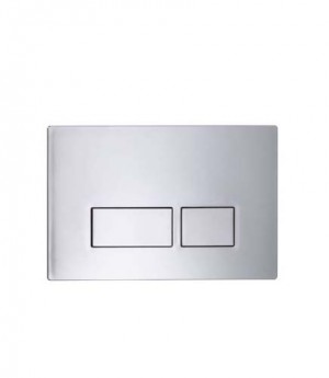 Tavistock TR9010 Square Dual Flush Plate - Chrome