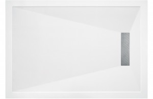 25mm Linear 1400x800mm Slim Rectangular Tray & Waste [PLUM106233]