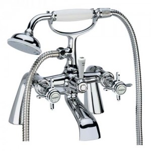 Tavistock TVA42 Varsity Bath Shower Mixer with hose and handset - Chrome