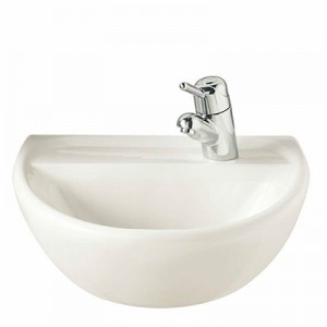 Twyford BJSA4255WH Sola Washbasin 1 Tap RH No Overflow 500x400mm