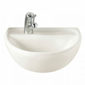 Twyford BJSA4256WH Sola Washbasin 1 Tap LH No Overflow 500x400mm