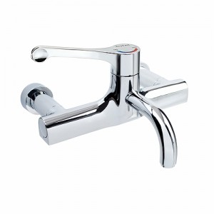 Twyford BJSF1131CP Sola Thermostatic Mixer Lever Tap Wall Mounted Fixed Spout