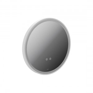 Cameo by Vado Illuminated Mirror (Round) with Demister 500mm Matt White [CAM-M5I-RO-MW]