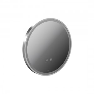 Cameo by Vado Illuminated Mirror (Round) with Demister 500mm Satin Chrome [CAM-M5I-RO-SC]