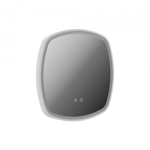 Cameo by Vado Illuminated Mirror (Square) with Demister 500mm Matt White [CAM-M5I-SQ-MW]